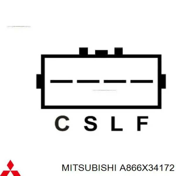 A866X34172 Mitsubishi реле-регулятор генератора, (реле зарядки)
