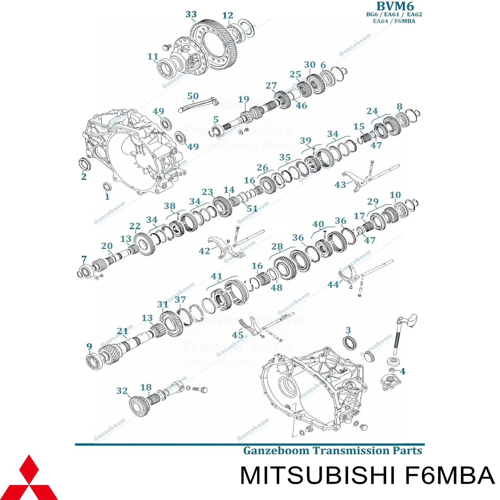 МКП в зборі Mitsubishi F6MBA ціна, від 295.61 USD