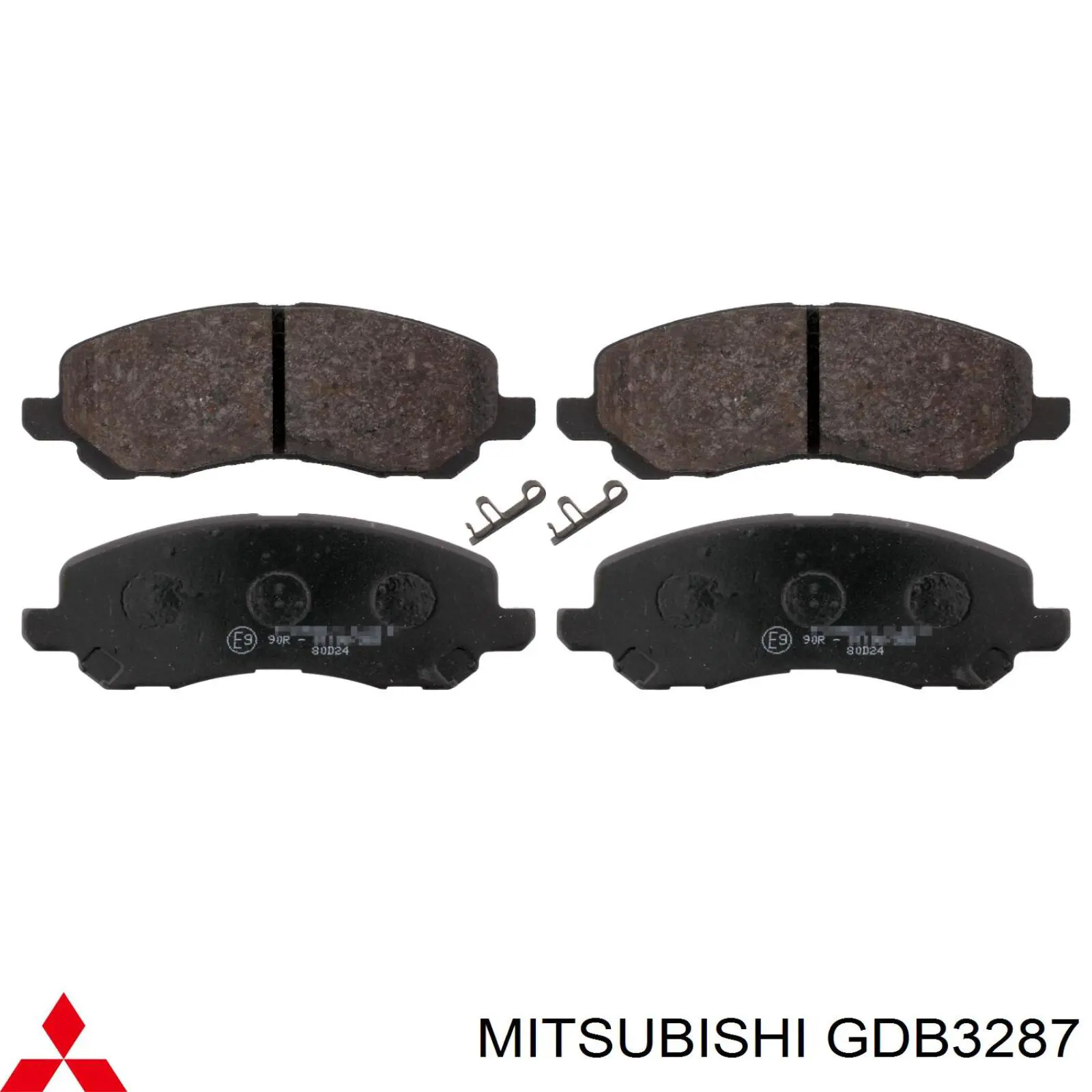 Колодки гальмівні передні, дискові GDB3287 Mitsubishi