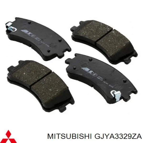 GJYA3329ZA Mitsubishi Передні гальмівні колодки