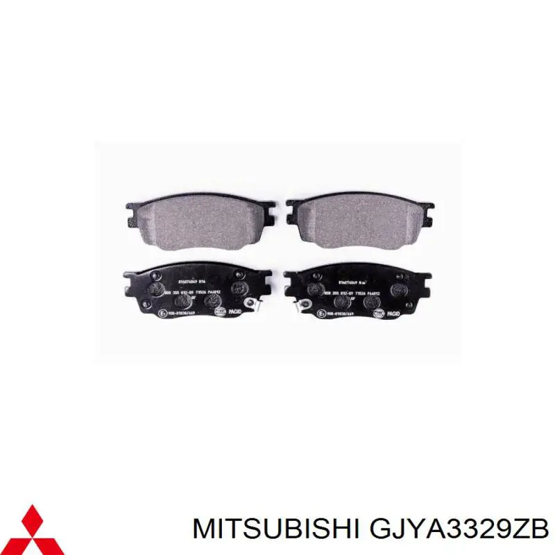 Передні тормозні колодки GJYA3329ZB Mitsubishi