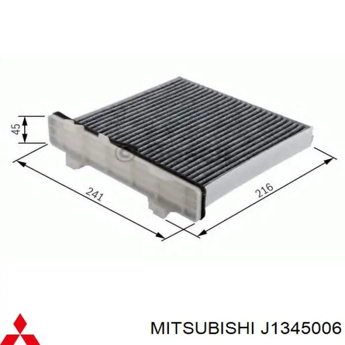 Фільтр салону J1345006 Mitsubishi