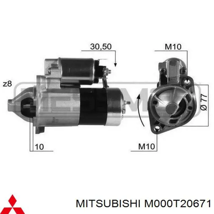 JS1313 REMA-PARTS Стартер двигуна