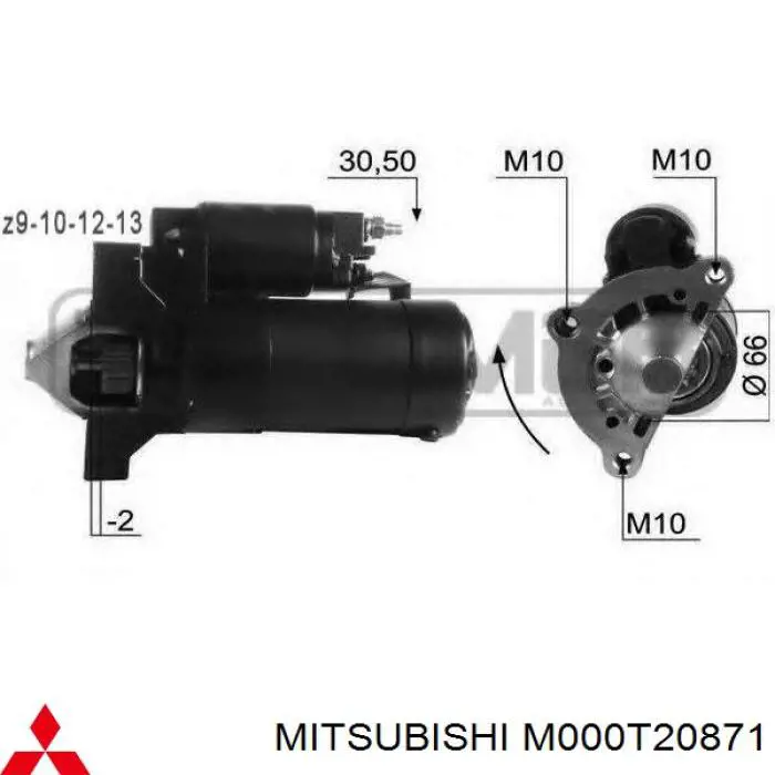 M000T20871 Mitsubishi стартер