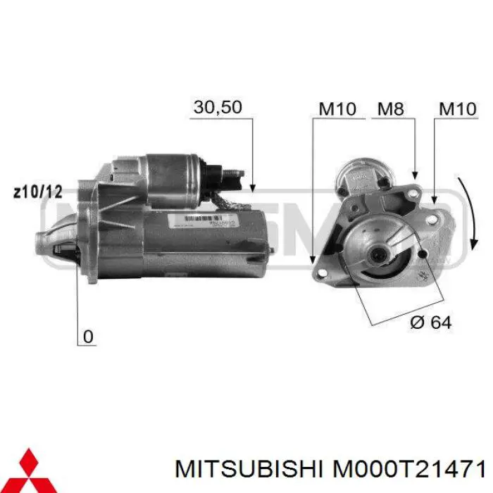 M000T21471 Mitsubishi стартер
