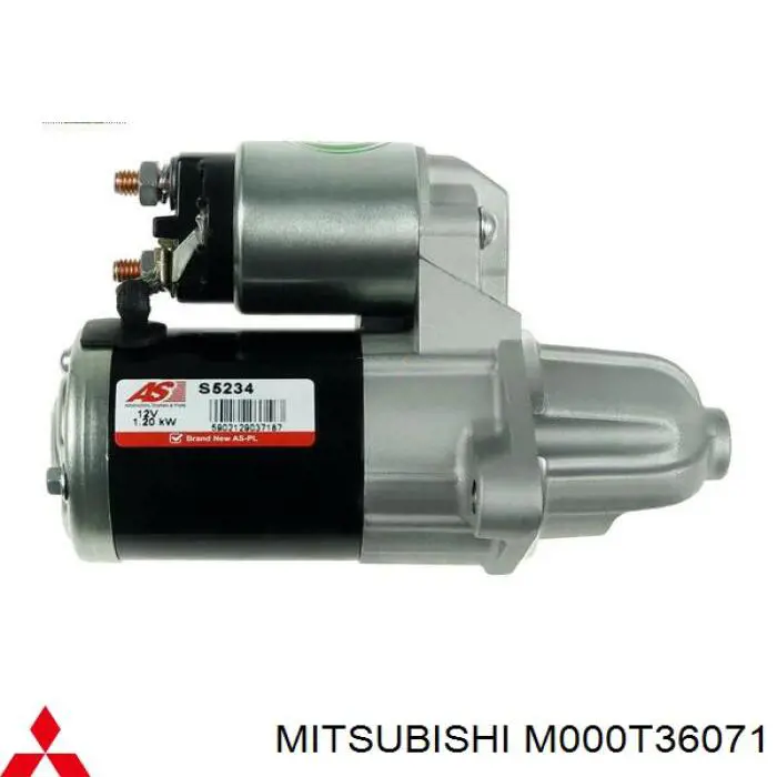 Стартер Mitsubishi M000T36071 ціна, від 50.68 USD