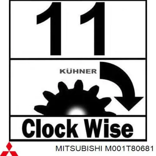 Купити M001T80681 Mitsubishi Стартер