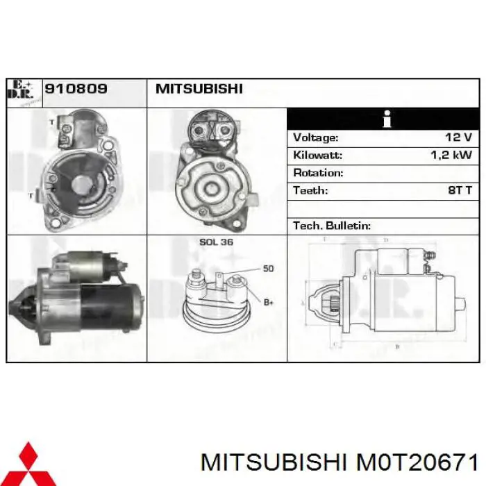 Стартер Zekkert AN1023 ціна, від 80.80 USD