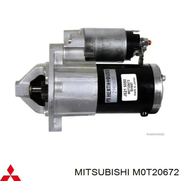Стартер M0T20672 Mitsubishi