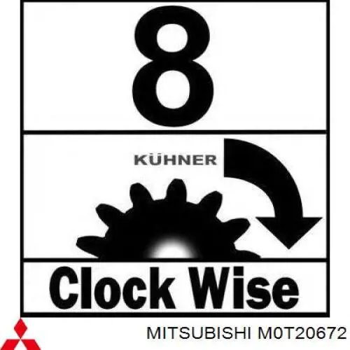 Купити M0T20672 Mitsubishi Стартер