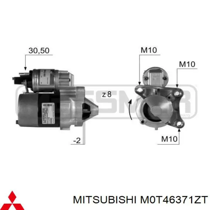 M0T46371ZT Mitsubishi стартер