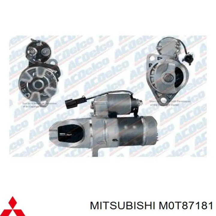 Стартер M0T87181 Mitsubishi