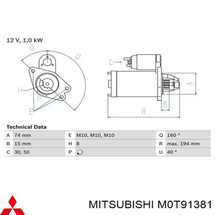 ZJ0118400P00 Mazda Стартер двигуна