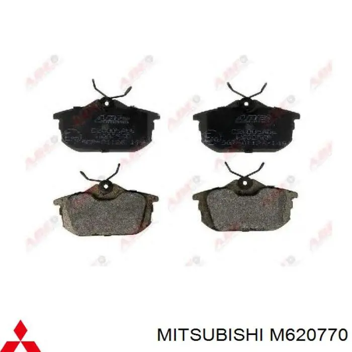 Колодки гальмові задні, дискові M620770 Mitsubishi