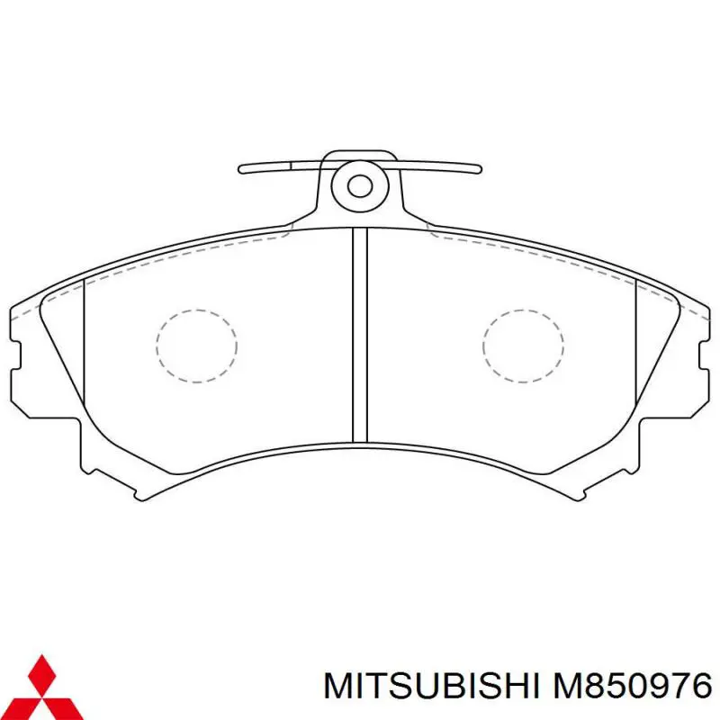 Купити M850976 Mitsubishi Колодки гальмівні передні, дискові