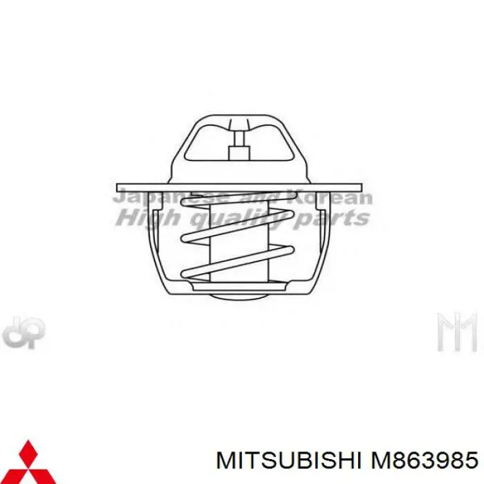 Автомобільний термостат Mitsubishi M863985 ціна, від 7.90 USD