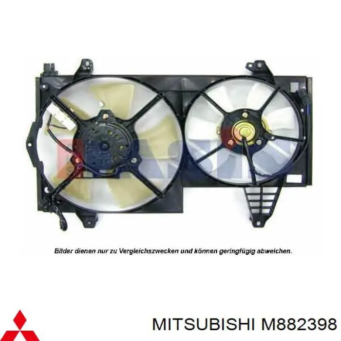 Дифузор (кожух) радіатора охолодження Mitsubishi M882398 ціна, від 15.52 USD