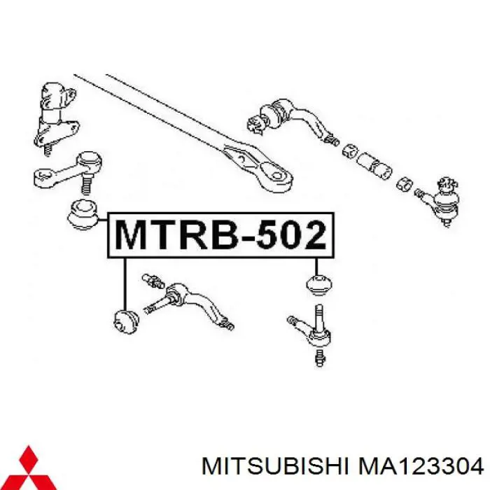 Купити MA123304 Mitsubishi Пильник рульового накінечника