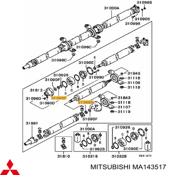  MA143517 Mitsubishi