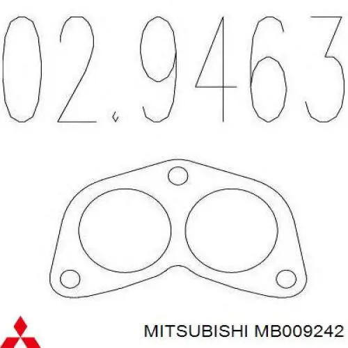Купити MB009242 Mitsubishi Прокладка до глушника