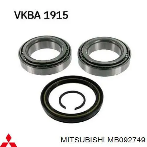 Комплект підшипник маточини передньої Mitsubishi MB092749 ціна, від 28.25 USD
