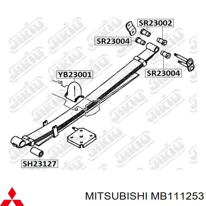 Відбійник задньої ресори Mitsubishi L 200 (K60, K70) (Міцубісі Л200)
