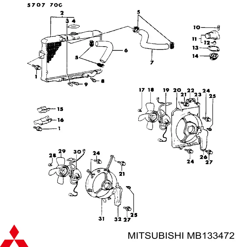  Mitsubishi MB133472 ціна, від 1.33 USD