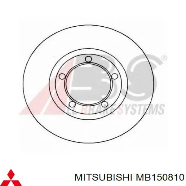 MB150810 Mitsubishi диск гальмівний передній