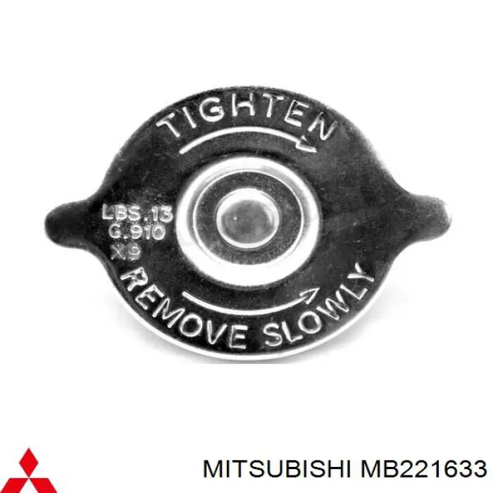 MB221633 Mitsubishi кришка/пробка радіатора