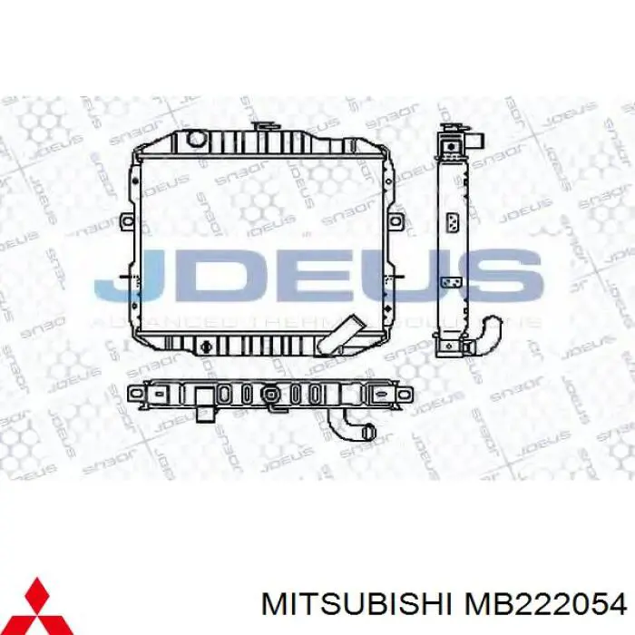 Радіатор охолодження двигуна на Mitsubishi L300 L03P