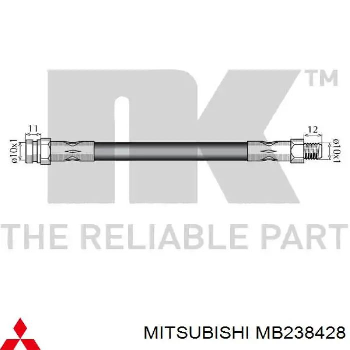 Гальмівні шланги передні MB238428 Mitsubishi