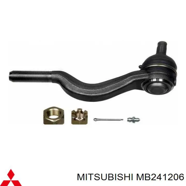 MB241206 Mitsubishi Накінечник рульової тяги, внутрішній