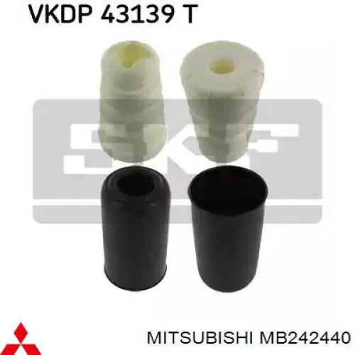 Купити MB242440 Mitsubishi Стійка амортизатора задня