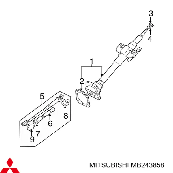  Mitsubishi MB243858 ціна, від 8.36 USD