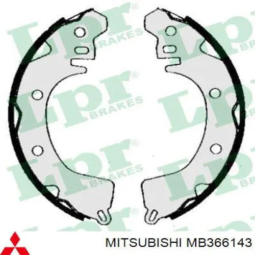 Колодки гальмові задні, барабанні Mitsubishi MB534656 ціна, від 21.34 USD