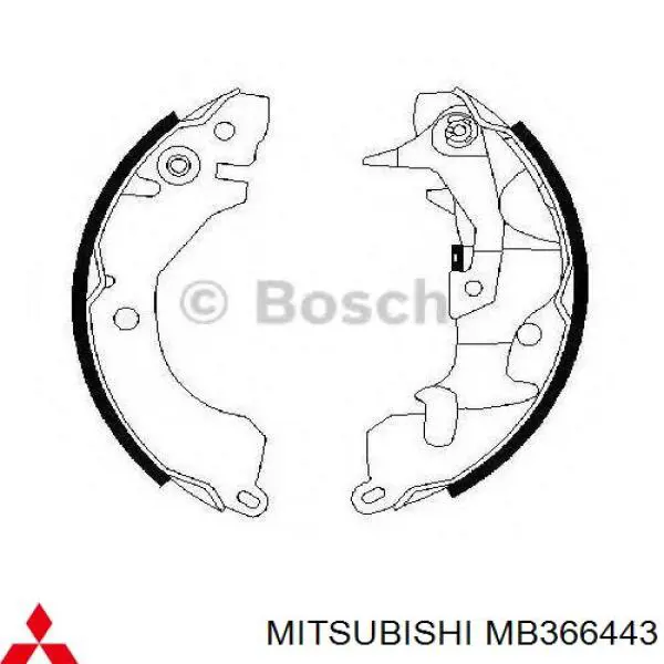 Колодки гальмові задні, барабанні Mitsubishi MB366443 ціна, від 16.76 USD