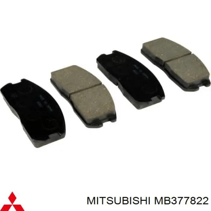 Купити MB377822 Mitsubishi Колодки гальмівні передні, дискові