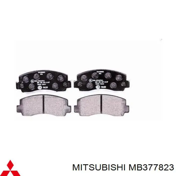 Колодки гальмівні передні, дискові MB377823 Mitsubishi