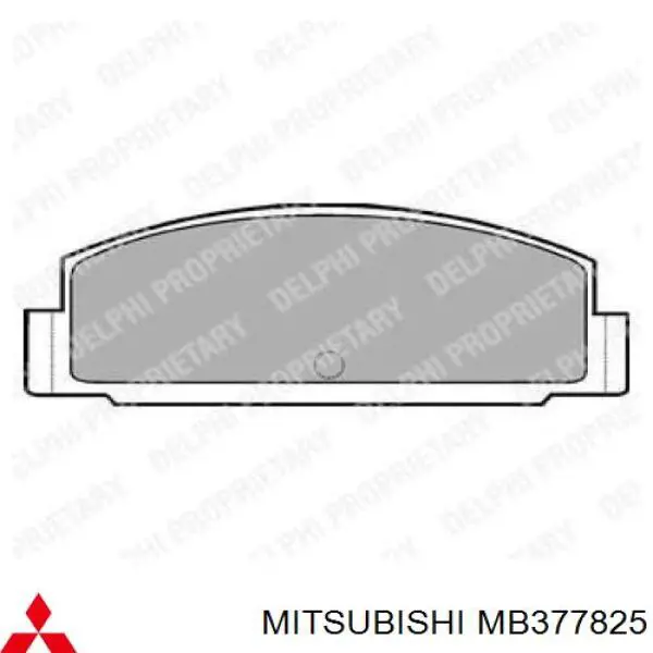 Колодки гальмові задні, дискові MB377825 Mitsubishi