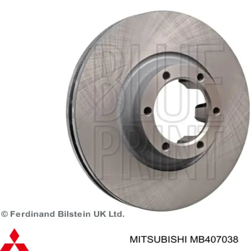 Диск переднього гальма Mitsubishi MB407038 ціна, від 37.63 USD