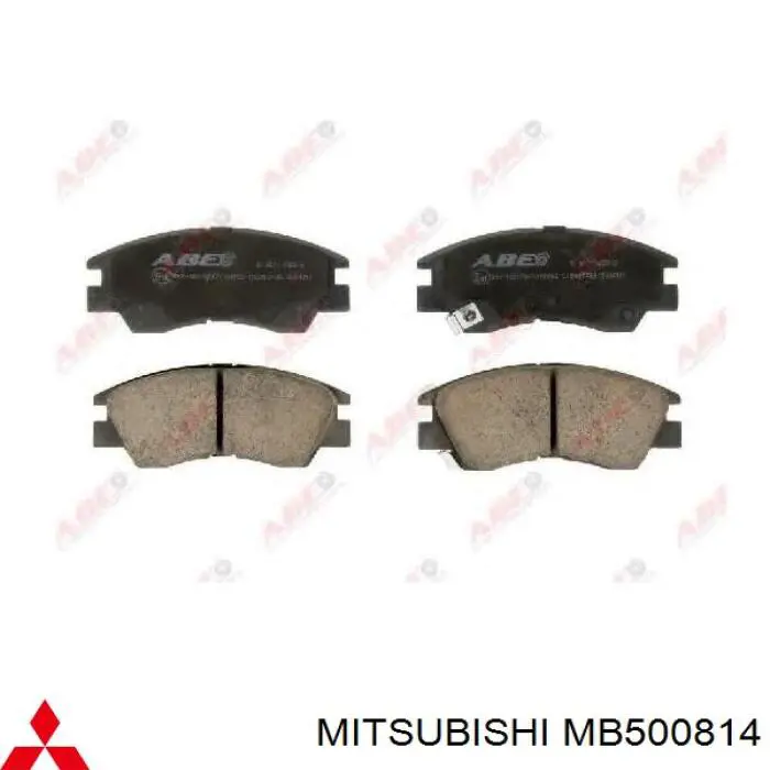 MB500814 Mitsubishi колодки гальмівні передні, дискові