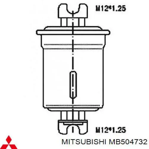 MB504732 Mitsubishi Фільтр палива