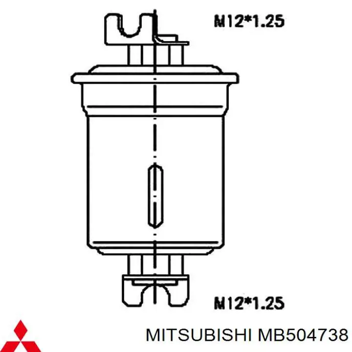 Фільтр паливний MB504738 Mitsubishi