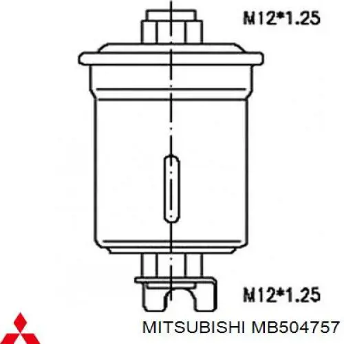 Купити MB504757 Mitsubishi Фільтр-відстійник палива грубої очистки