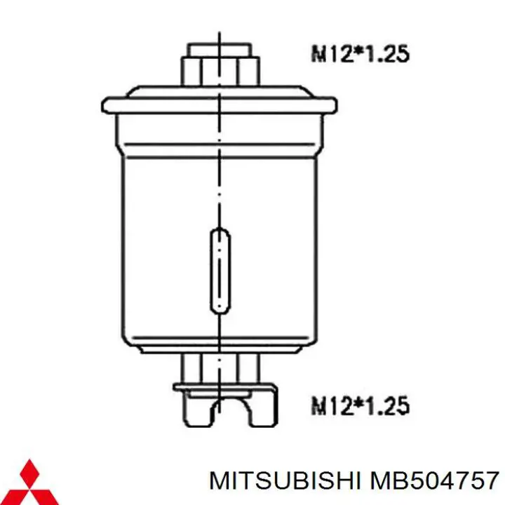 Фільтр тонкого очищення палива Mitsubishi MB504757 ціна, від 4.36 USD
