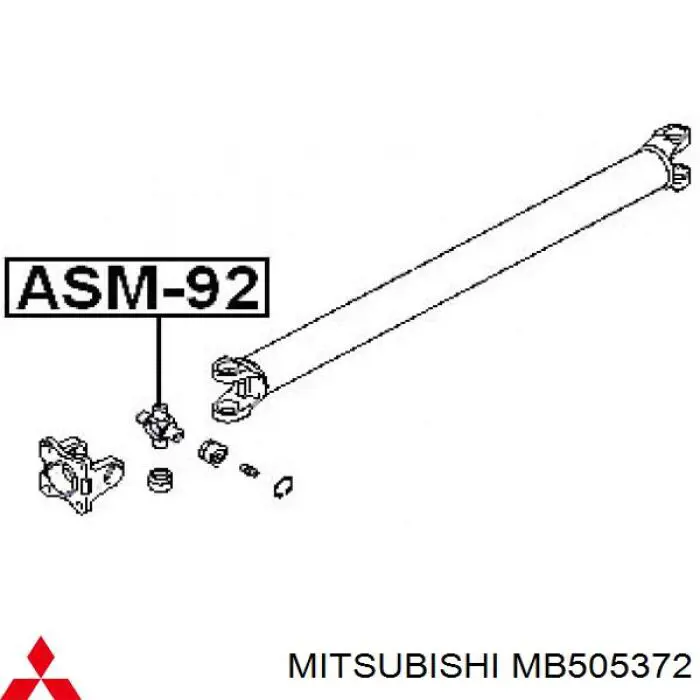 Хрестовина карданного валу Mitsubishi MB505372 ціна, від 8.93 USD