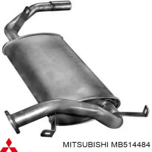 Вихлопна труба Mitsubishi MB514484 ціна, від 41.30 USD