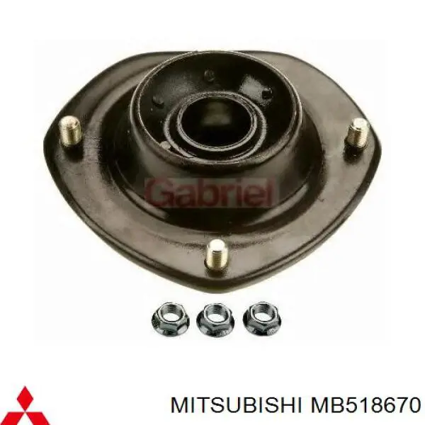 MB518670 Mitsubishi опора амортизатора переднього