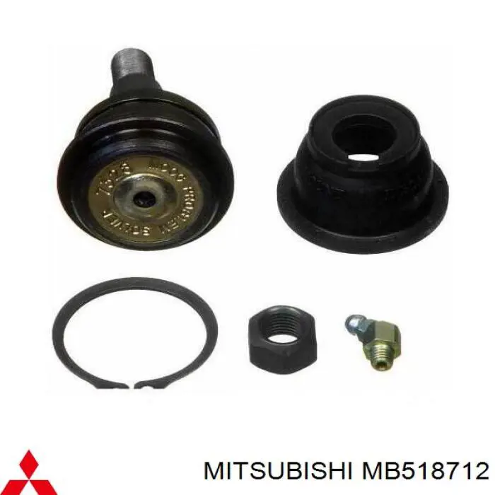 MB518712 Mitsubishi важіль передньої підвіски нижній, лівий