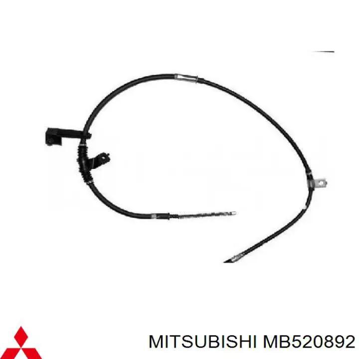 Трос стоянкового гальма задній лівий Mitsubishi MB520892 ціна, від 17.74 USD